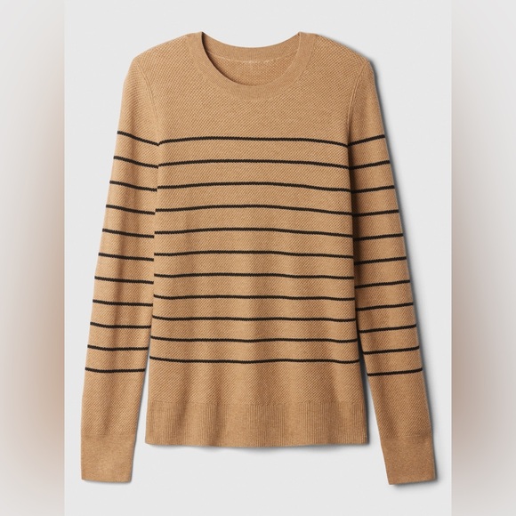 Gap Women’s Textured Stripe Crewneck Sweater - Picture 4 of 9